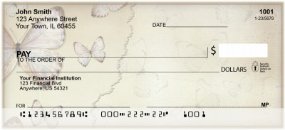 Antique Butterflies Personal Checks | BAJ-09