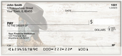 Cowgirl Boots Personal Checks | BAJ-37