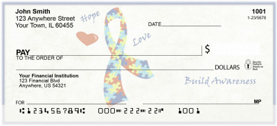 Autism Awareness Personal Checks | BAJ-42