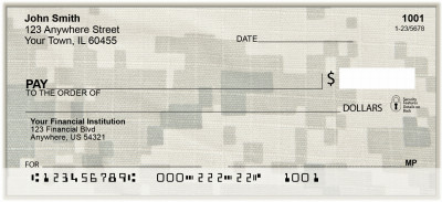 Military Camouflage Personal Checks | BAK-15