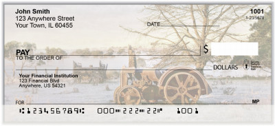 Vintage Tractors Personal Checks | BAK-48
