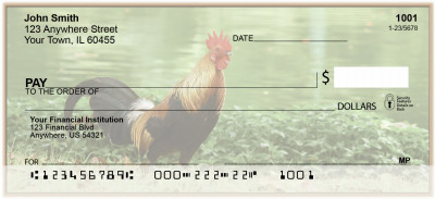 Chicken Rooster Personal Checks | BAK-53
