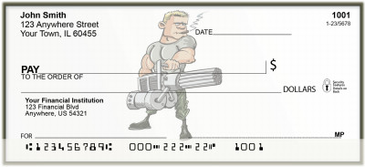 Military's Comical Characters Personal Checks | BAL-35