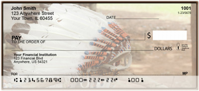Native American Indians Personal Checks | BAM-65