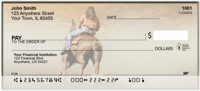 Cowgirls - Horses Personal Checks | BAM-89