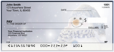 Winter's Snowman Personal Checks | BAO-04