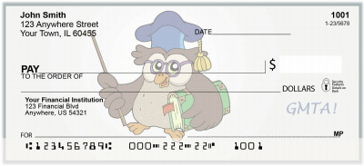 Texting Owls Personal Checks | BAP-53