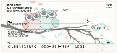 Lots a Love Owls Personal Checks | BAP-55