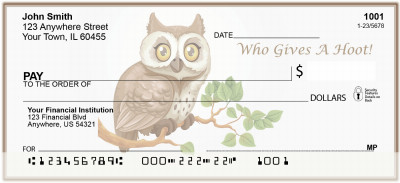 Wise Owl Personal Checks | BAP-56