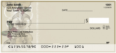 Vintage Autumn Floral Personal Checks | BAP-84