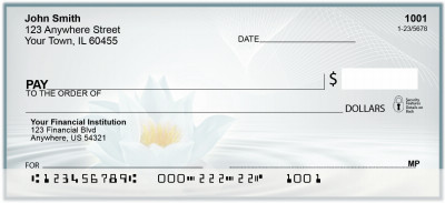 Tranquil Lotus Blossoms Personal Checks | BAP-96