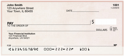 Pink with Borders Personal Checks | BAQ-23