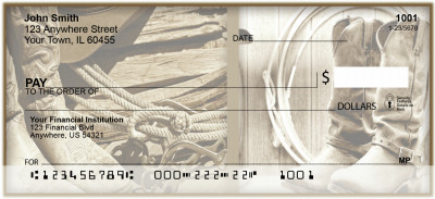 Cowboy Collage Personal Checks | BAQ-66