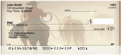 Cowboys On The Range Personal Checks | BAQ-77