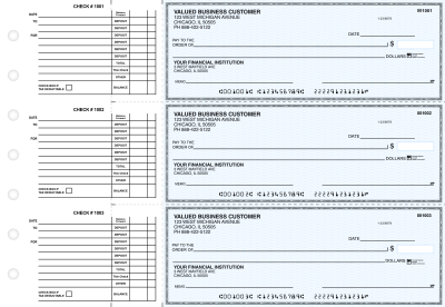 Blue Safety Accounts Payable Business Checks | BU3-BLU01-DED