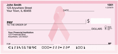 Pink Ribbon Personal Checks | CHA-01