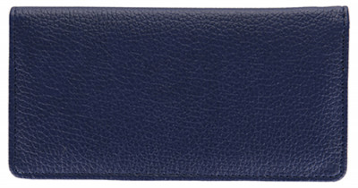 Navy Leather Side Tear CheckBook Cover | CLS-BLU01