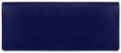 Blue Business Vinyl Pocket Checkbook Cover | CVM-BLU01