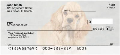 Cocker Spaniel Pups Are Cuddly Personal Checks | DOG-66