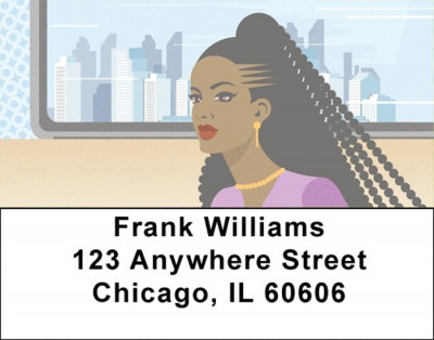 African Beauty Address Labels | LBAFR-16