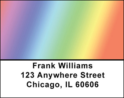Rainbow Colors Address Labels | LBBAB-25