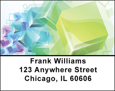 3D Abstract Address Labels | LBBAB-72