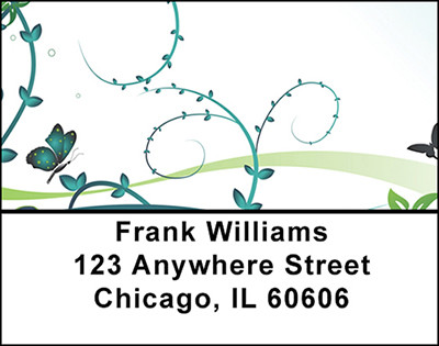 Plants and Butterflies Address Labels | LBBAB-75