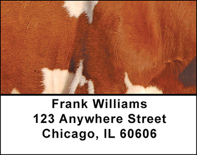 Cowhide Animal Prints Address Labels | LBBAC-96