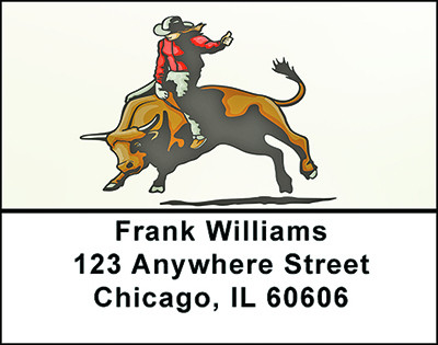 Rodeo Cowgirls In Motion Address Labels | LBBAD-20