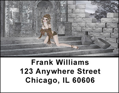 Gothic Ruins Address Labels | LBBAD-39