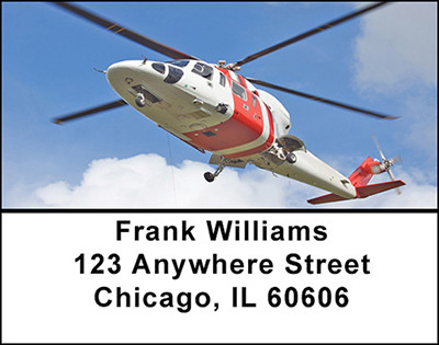 Helicopters Sea Rescue Address Labels | LBBAE-59