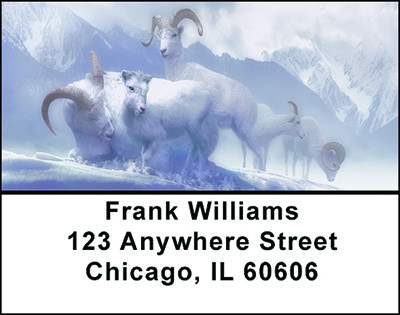 Animals In Winter Address Labels | LBBAE-78