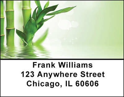 Bamboo on Water Address Labels | LBBAE-99