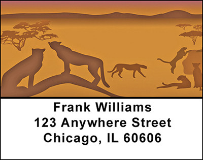 Safari Animals Address Labels | LBBAF-50