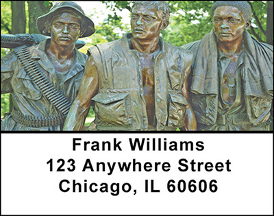 Vietnam War Memorials Address Labels | LBBAF-71