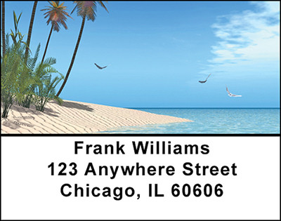 A Touch Of Paradise Address Labels | LBBAF-91