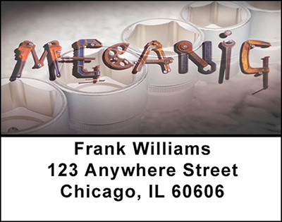 Auto Mechanic Address Labels | LBBAH-04