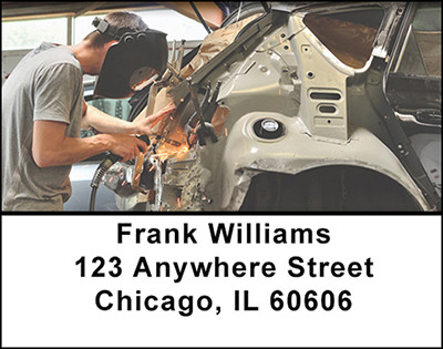 Auto Body Tech Address Labels | LBBAH-06