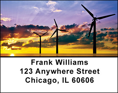 Wind Power Address Labels | LBBAH-51