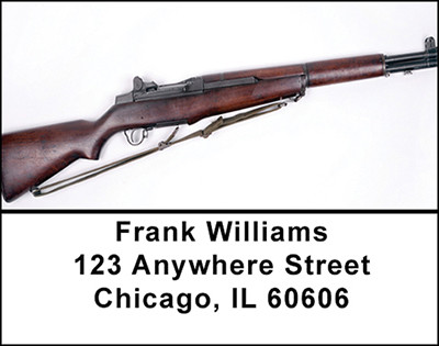 WWII Rifles and Guns Address Labels | LBBAI-09