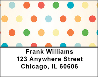 Polka Dot Carnival Address Labels | LBBAI-42