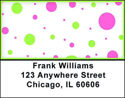 Cute Polka Dots Address Labels | LBBAI-44