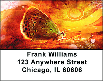 Butterfly Abstract Address Labels | LBBAJ-05