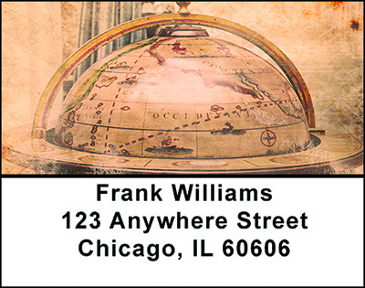 Global Map Address Labels | LBBAJ-06
