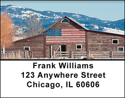 Americana Barns Address Labels | LBBAJ-22