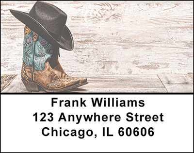 Cowgirl Boots Address Labels | LBBAJ-37