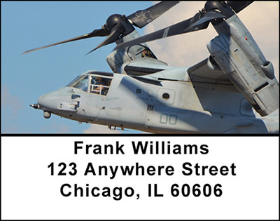 Verticle Airlift Address Labels | LBBAK-06