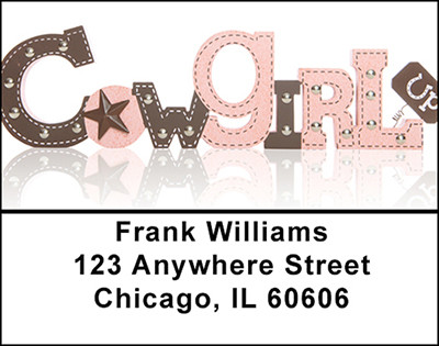 Cowgirl's Address Labels | LBBAK-28