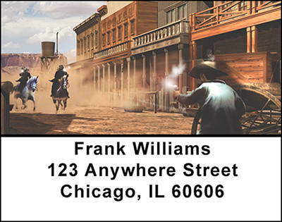 Wild Wild West Address Labels | LBBAK-59