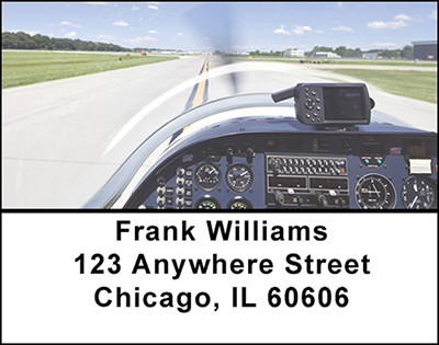 Airplane Pilot Address Labels | LBBAK-72